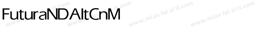 FuturaNDAltCn Medium字体转换
